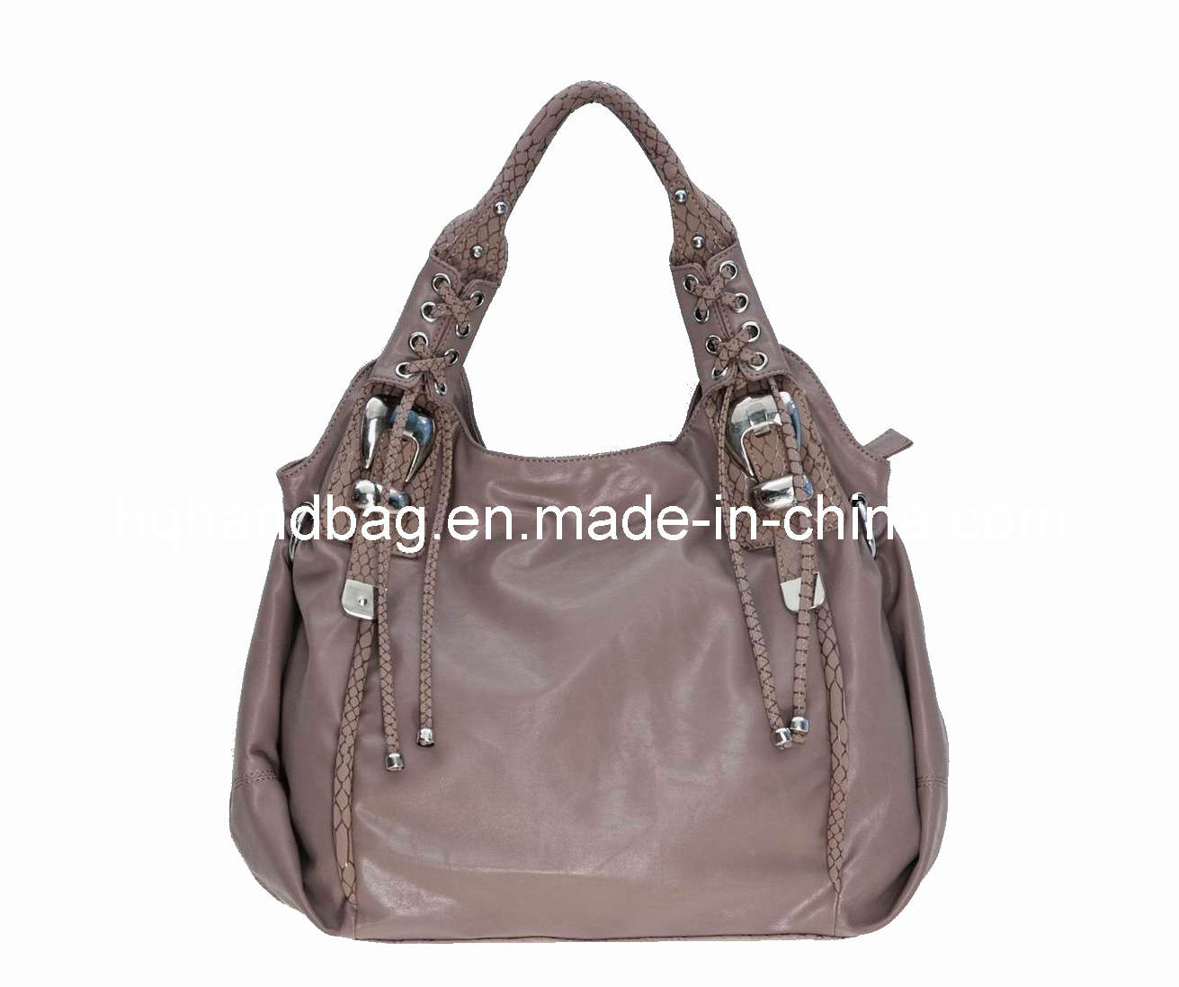 Brown PU Ladies' Handbag (HQ-M030)