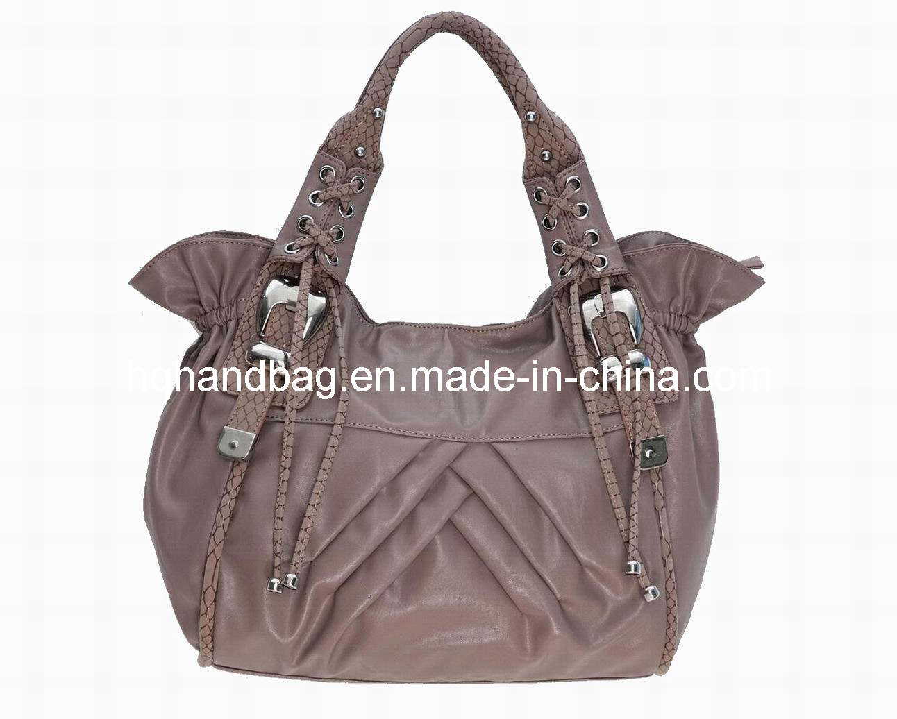 Brown PU Ladies' Handbag (HQ-M031)