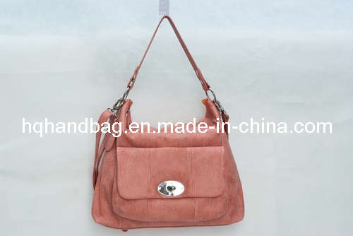 Orange-Red PU Ladies's Handbag (HQ-0007)